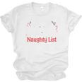 My Book Preference Naughty List Readers Christmas Joke Unisex Jersey T-Shirt
