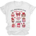 All Booked For Valentine's Day Book Lover Bookworm Bookish Unisex Jersey T-Shirt