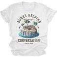 Books Helping Introvert Avoid Conversation Unisex Jersey T-Shirt