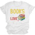 Books Are My Love Language Stack Unisex Jersey T-Shirt