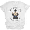 Boys Girls Preschool Graduate Sloth Graduation Cap Unisex Jersey T-Shirt