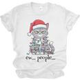 Cat Ew People Adult Humor Introvert Anti-Social Unisex Jersey T-Shirt