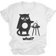 Cat What Humor Introvert Anti-Social Unisex Jersey T-Shirt Cat What Humor Introvert Anti-Social Unisex Jersey T-Shirt