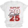Class Of 2025 Senior 2025 Graduation Red Raglan Baseball Tee Unisex Jersey T-Shirt
