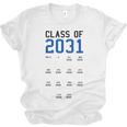Class Of 2031 Graduation T-Shirt With Space For Handprints Unisex Jersey T-Shirt