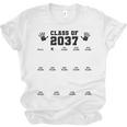 Class Of 2037 Handprint Grow With Me Pre-k Graduation Unisex Jersey T-Shirt