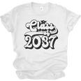 Class Of 2037 Senior Retro 2037 Grad Graduate Graduation Unisex Jersey T-Shirt