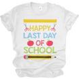 Cool Stylish Happy Last Day Of School Shirt Graduation Unisex Jersey T-Shirt
