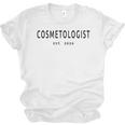 Cosmetologist Est 2026 Beauty School Cosmetology Graduation Unisex Jersey T-Shirt