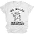 Cowboy Frog Overstimulated Western Meme Introverts Unisex Jersey T-Shirt