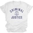 Criminal Justice Major College Graduate Graduation Unisex Jersey T-Shirt