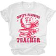 Cupid's Favorite Teacher Valentines Day Heart Book Lover Unisex Jersey T-Shirt