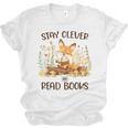Cute Fox Stay Clever Read Books For Librarian Or Bookworm Unisex Jersey T-Shirt Cute Fox Stay Clever Read Books For Librarian Or Bookworm Unisex Jersey T-Shirt