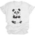 Cute Introvert Vibes – Panda Hello & Goodbye Unisex Jersey T-Shirt Cute Introvert Vibes – Panda Hello & Goodbye Unisex Jersey T-Shirt