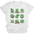 Cute Shamrock Reading St Patricks Day Teacher Book Lovers Unisex Jersey T-Shirt