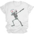 Dabbing Skeleton Nurse Halloween Graduation Unisex Jersey T-Shirt