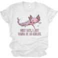 Most Days I Just Wanna Be An Axolotl Salamander Introvert Raglan Baseball Tee Unisex Jersey T-Shirt