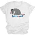 Disney Winnie The Pooh Introvert Eeyore Logo Unisex Jersey T-Shirt Disney Winnie The Pooh Introvert Eeyore Logo Unisex Jersey T-Shirt