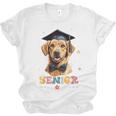 Dog Class Of 2024 Graduation Senior 2024 Men Women Girls Kids Unisex Jersey T-Shirt