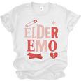 Elder Emo Retro Punk Typography Nostalgia Unisex Jersey T-Shirt