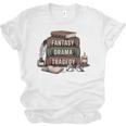 Fantasy Drama Tragedy Gothic Book Lover Bookworm Unisex Jersey T-Shirt