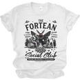 Fortean Social Club Bigfoot Mothman Alien Cryptid Introvert Unisex Jersey T-Shirt
