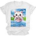 Frutiger Aero Aesthetic Tech Kawaii Ramen Cat Fishes Raglan Baseball Tee Unisex Jersey T-Shirt Frutiger Aero Aesthetic Tech Kawaii Ramen Cat Fishes Raglan Baseball Tee Unisex Jersey T-Shirt