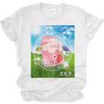 Frutiger Aero Aesthetic Tech Kawaii Strawberry Milk Fishes Raglan Baseball Tee Unisex Jersey T-Shirt Frutiger Aero Aesthetic Tech Kawaii Strawberry Milk Fishes Raglan Baseball Tee Unisex Jersey T-Shirt