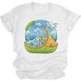 Frutiger Aero Y2K Fashion Trends Statement Piece Tech Orange Premium Unisex Jersey T-Shirt