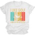 I Like Golf And Maybe 3 People Introvert Raglan Baseball Tee Unisex Jersey T-Shirt