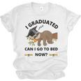 I Graduated Can I Go Back To Bed Sloth Graduation Cap Unisex Jersey T-Shirt