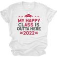 Graduation 2022 My Happy Class Is Outta Here Senior Unisex Jersey T-Shirt