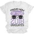 Graduation Shirt For Mom Of Twins Proud Mom Twins Tee Unisex Jersey T-Shirt