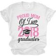 Graduation Shirt For Mom With Twins Proud Mom Of Two Unisex Jersey T-Shirt