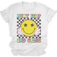Groovy Next Stop 2nd Grade 1st Grade Graduation 2025 Unisex Jersey T-Shirt