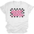 Groovy Senior Class Of 2026 Coquette Pink Bow Graduation Unisex Jersey T-Shirt