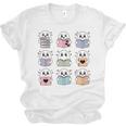 Halloween Ghosts Reading Books Pattern Spooky Kawaii Anime Unisex Jersey T-Shirt Halloween Ghosts Reading Books Pattern Spooky Kawaii Anime Unisex Jersey T-Shirt
