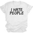 I Hate People Graffiti Introverts Meme Loner Unisex Jersey T-Shirt