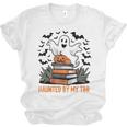Haunted By My TBR Boo Halloween Book Lover Librarian Unisex Jersey T-Shirt