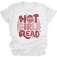 Hot Girls Read Book Lover Feminist Reader Premium Tri-Blend Unisex Jersey T-Shirt