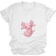 Id Rather Be With My Axolotl Salamander Introvert Raglan Baseball Tee Unisex Jersey T-Shirt