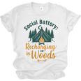 Introvert Camping Social Battery Recharging In The Woods Unisex Jersey T-Shirt Introvert Camping Social Battery Recharging In The Woods Unisex Jersey T-Shirt