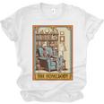 Introvert Homebody Awkward Skeleton The Homebody Tarot Card Unisex Jersey T-Shirt Introvert Homebody Awkward Skeleton The Homebody Tarot Card Unisex Jersey T-Shirt