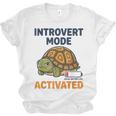Introvert Mode Activated Low Social Battery Box Turtle Unisex Jersey T-Shirt