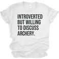 Introverted Archer Archery Introvert Unisex Jersey T-Shirt Introverted Archer Archery Introvert Unisex Jersey T-Shirt