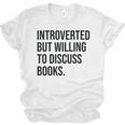 Introverted Bookworm Books Introvert Unisex Jersey T-Shirt