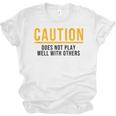 Introverted Does Not Play Well Competitive Athletic Unisex Jersey T-Shirt Introverted Does Not Play Well Competitive Athletic Unisex Jersey T-Shirt