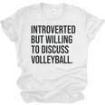 Introverted Volleyball Player Volleyball Introvert Unisex Jersey T-Shirt
