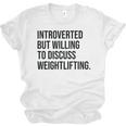 Introverted Weightlifter Gym Weightlifting Introvert Unisex Jersey T-Shirt Introverted Weightlifter Gym Weightlifting Introvert Unisex Jersey T-Shirt