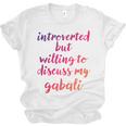 Introverted Willing To Discuss Gabali Introvert Unisex Jersey T-Shirt Introverted Willing To Discuss Gabali Introvert Unisex Jersey T-Shirt
